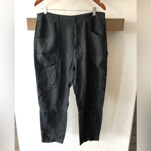 Joie|Black linen high waisted pants, size 10•••Casual Beachy & boho style •••